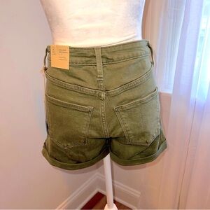 NWT Olive Denim Shorts Size 2